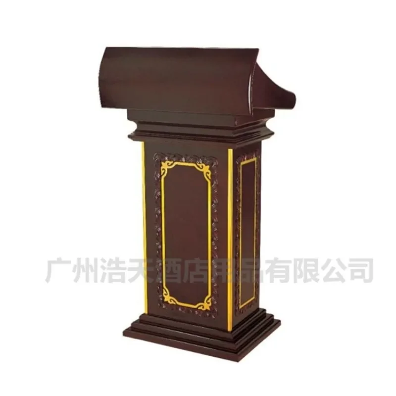 Lecture stage, speech stand, reception desk