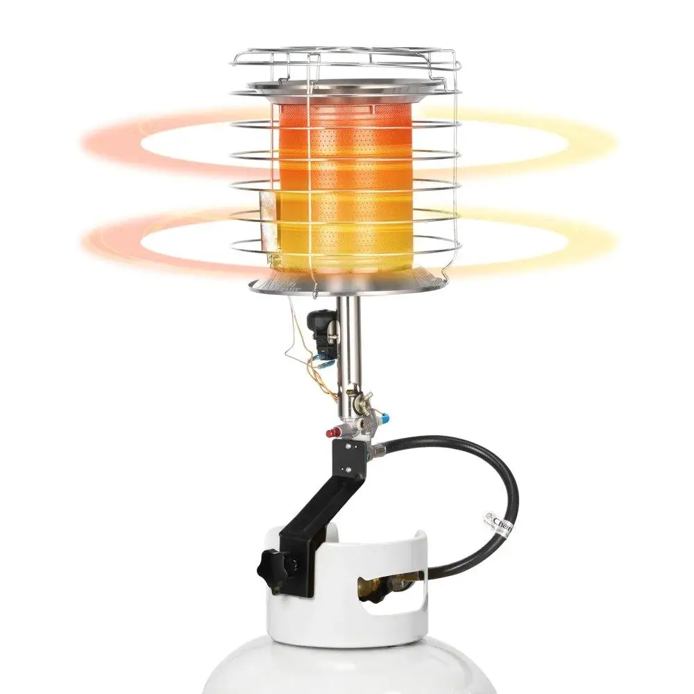 

High Efficiency 42000 BTU Propane Infrared Radiant Heater Outdoor Single Ideal for Patios Camping and Heating Spaces