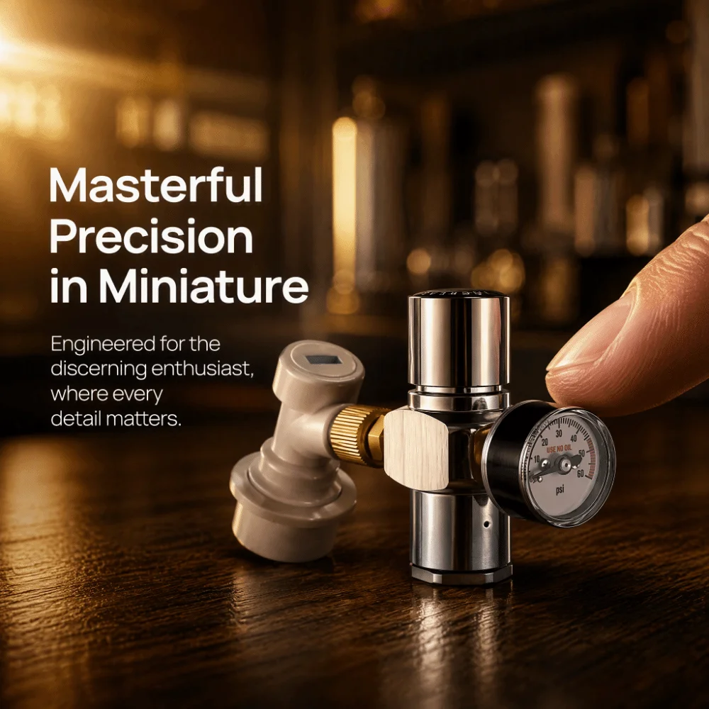 Mini Design Nitrogen Pressure Gauge Pressure Display N2 Specific Mini Pressure Gauge 3/8UNF Thread Gas Strap Gauge Gas System