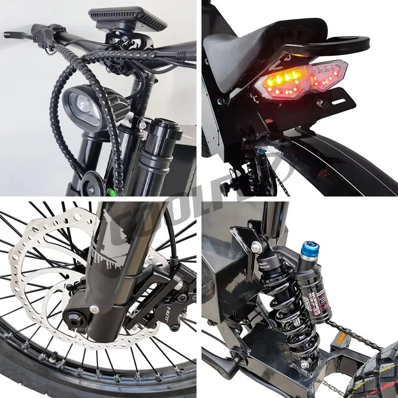 YzhgbCustom shape printed fat tire 5000w 8000w 12000w 15000w 20000w land car electric enduro ebike