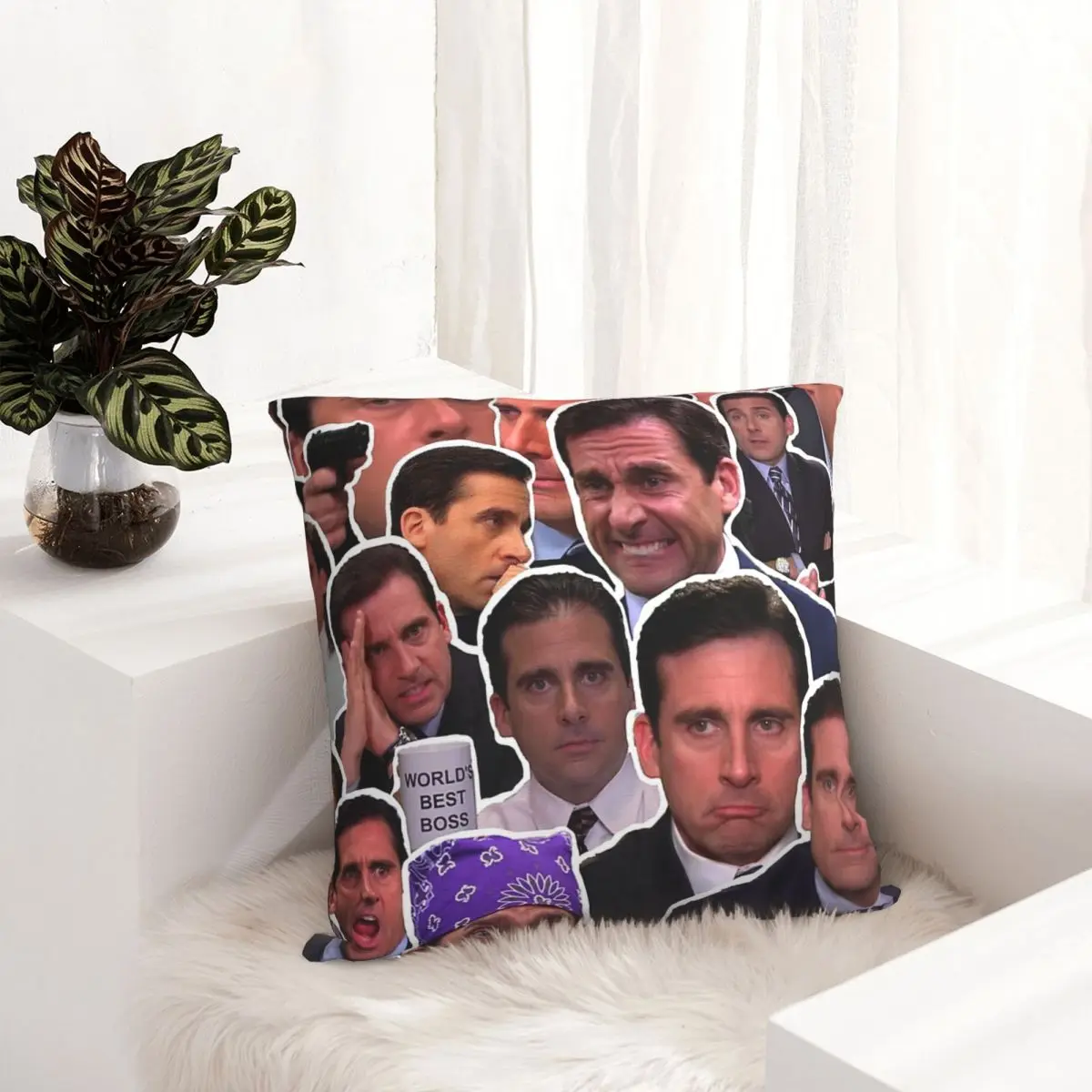 

Michael Scott - The Office Collage pillowcase printed cushion cover sofa waist pillow pillow cover