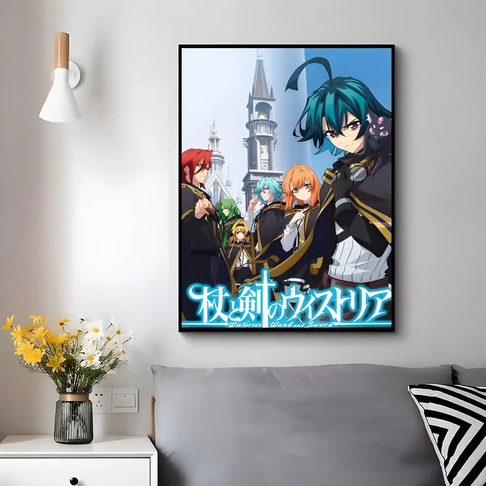 Fantasy Anime W-wistoria: Wand and Sword Poster Trendy Aesthetic Wall Decor for Dorm & Bedroom