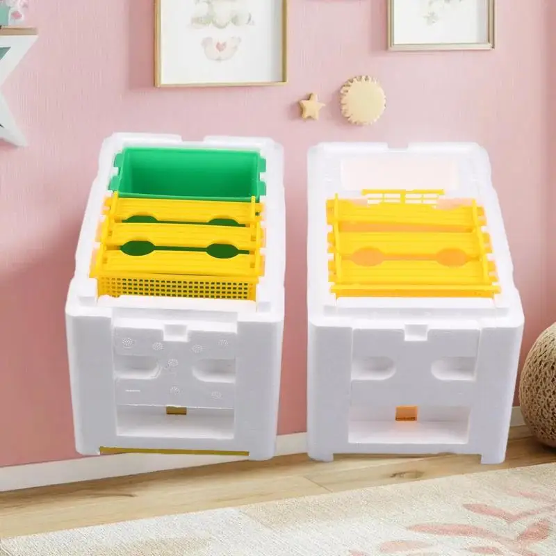 Queen Bee Breeding Box Bee Mating Box Foam Bee Hive Box Beekeeper Garden Pollination Breeding Case Beekeeping Equipment