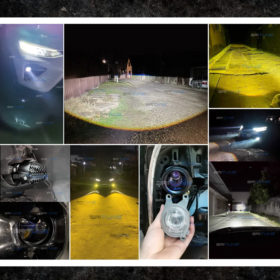 Niebieskie hiperboloidalne światła przeciwmgielne LED do Toyoty Innova VIOS Hilux Revo Yaris New Camry Corolla Fortuner 2.0 H11 Soczewki projektorowe — zdjęcie 7