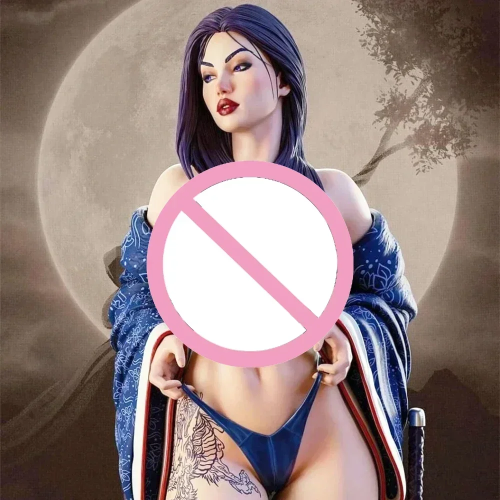 

Geisha Psylock 75 мм модельная фигурка из смолы Kit масштаб 1:24 модели женщины воин неокрашенные наборы Diy игрушки хобби A298