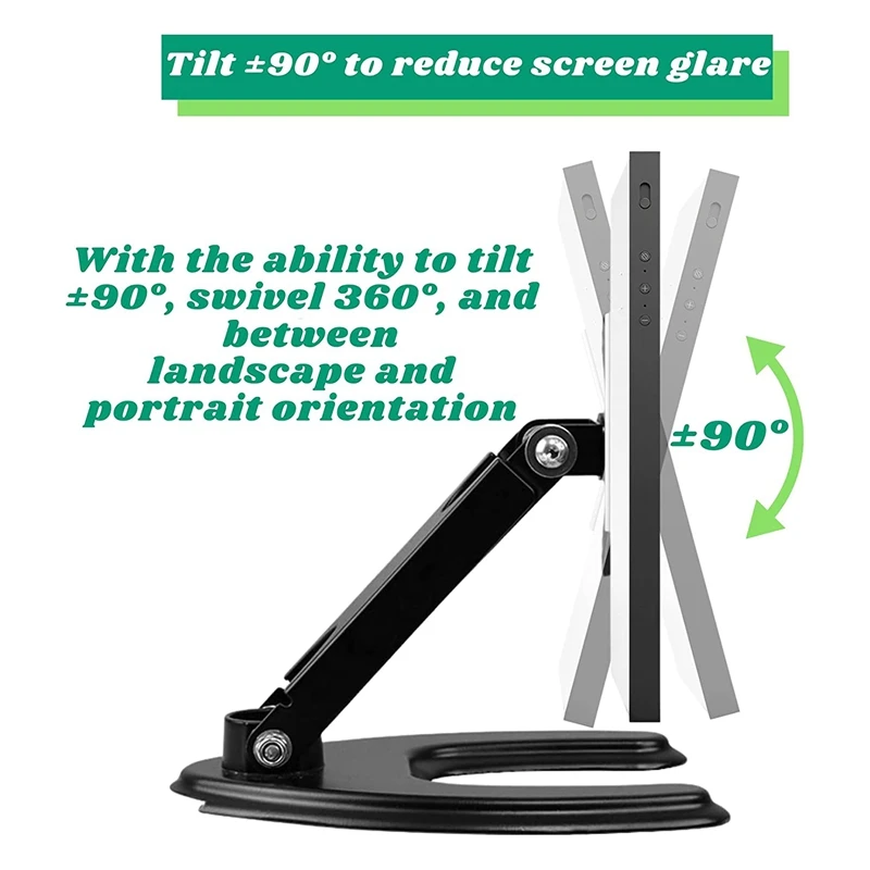 Monitor Stand Holder Adjustable Aluminum Alloy Folding Mount Portable Tablet Desk Smart Display Holder For Echo Show 15