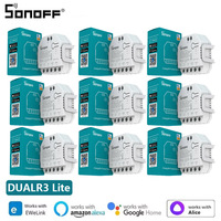 SONOFF DUALR3 Lite WiFi Smart Switch 2Gang Dual Relay Module for Electric Motorized Roller Shutter Control Via Alexa Google Home