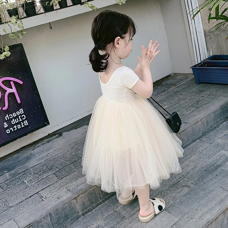 Abiti estivi da bambina 2024nuova gonna in Tulle Pettiskirt bambina