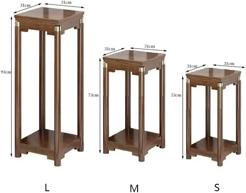 Plant Table for Indoor-Tall Plant Stand Bamboo Flower Pot Rack Dark Home Living Room Potted Plant Rack Outdoor Balcony Multi-Lay