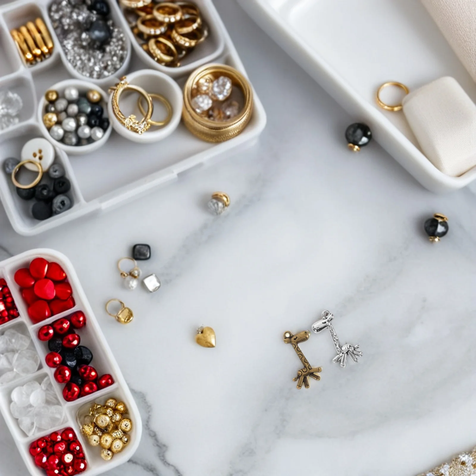 100 Pcs Alloy Jewelry Accessories Cute Animal Pendant Charms Earrings for Bracelets Choker Enamel