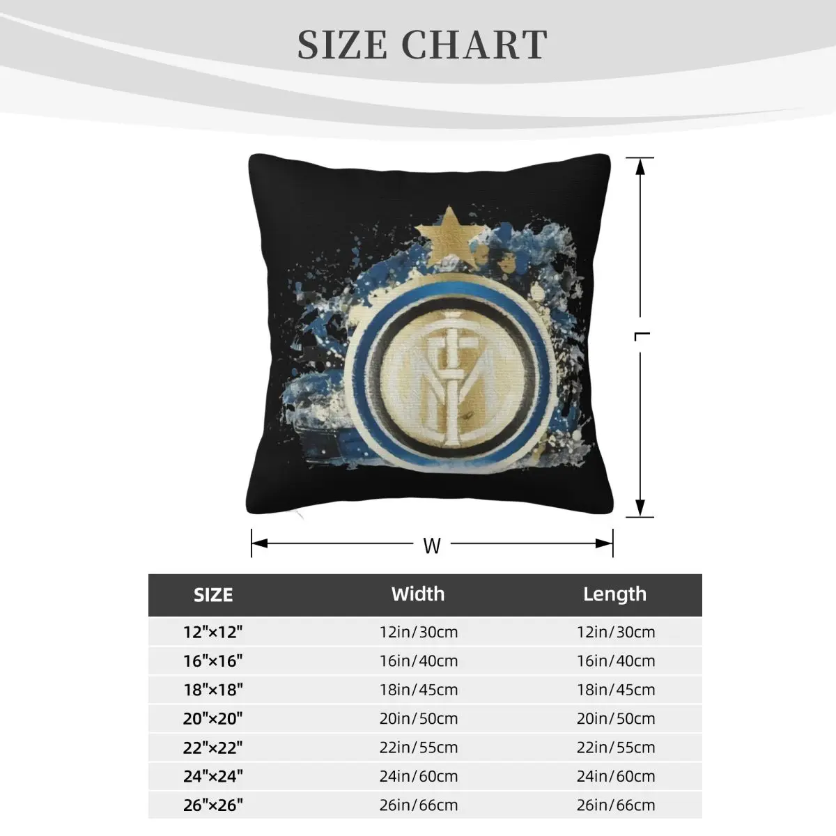 Maglia Maglietta Men Donna Sport Calcio Stemma Inter Inter Interista Kawaii Logo أحدث كيس وسادة