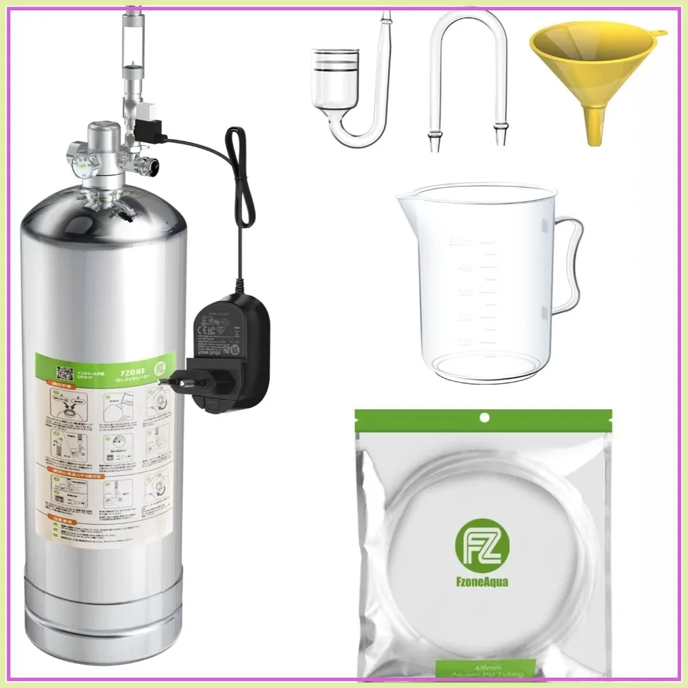 2.5L CO2 Generator System for Aquarium Plants with Regulator and Needle Valve