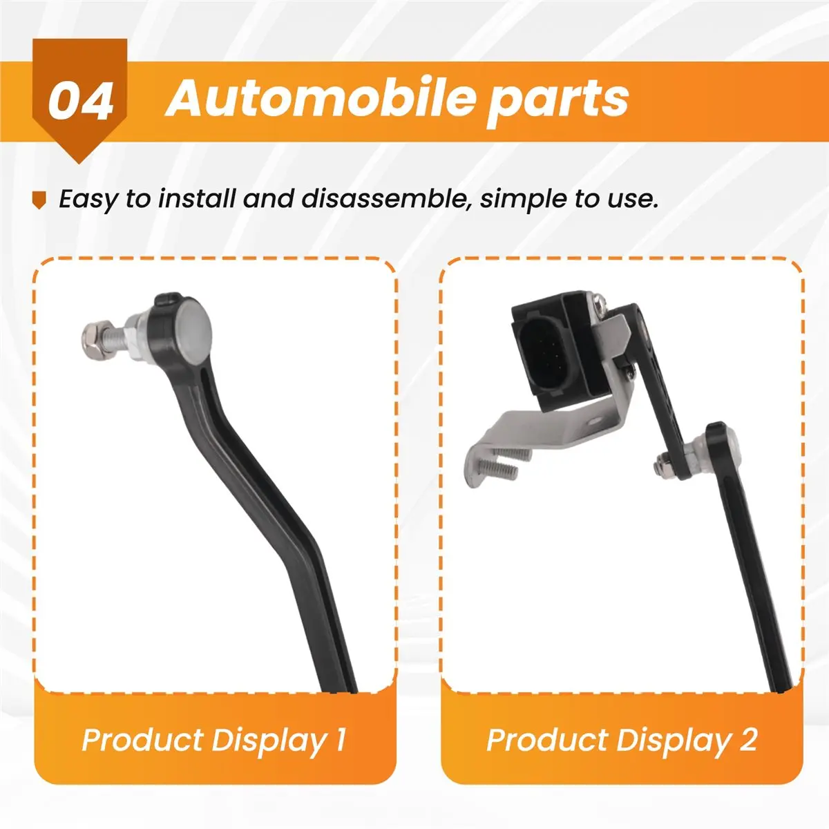 #59N Automotive Parts & Accessories,31288272 Headlight Level Sensor Right Front for Volvo S60 S60L V60 (Black)