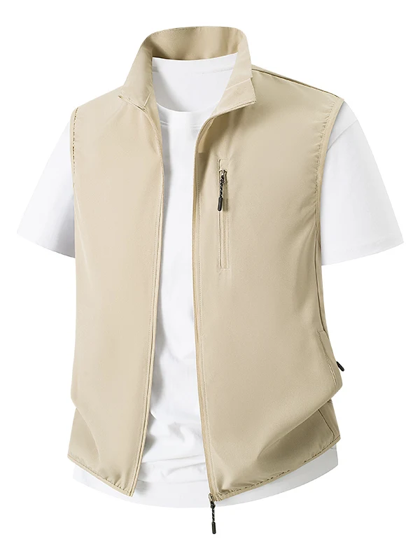 Ultra-Thin Sleeveless Sports Vest Ice Silk Outdoor Simple Design Men's Casual Fashion Summer 2026 Breathable Mid-Aged And You...