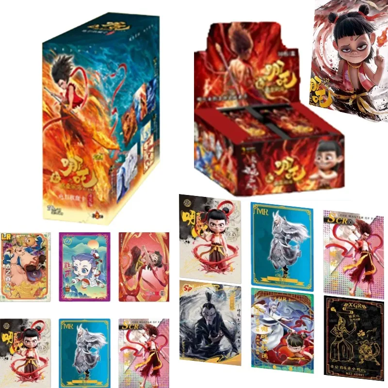 

Карты Fun, оригинальные карты Nezha Magic Boy Havoc in The Sea, коллекционные карты, ограниченная серия, редкая пленка, аниме, периферийные подарочные игрушки