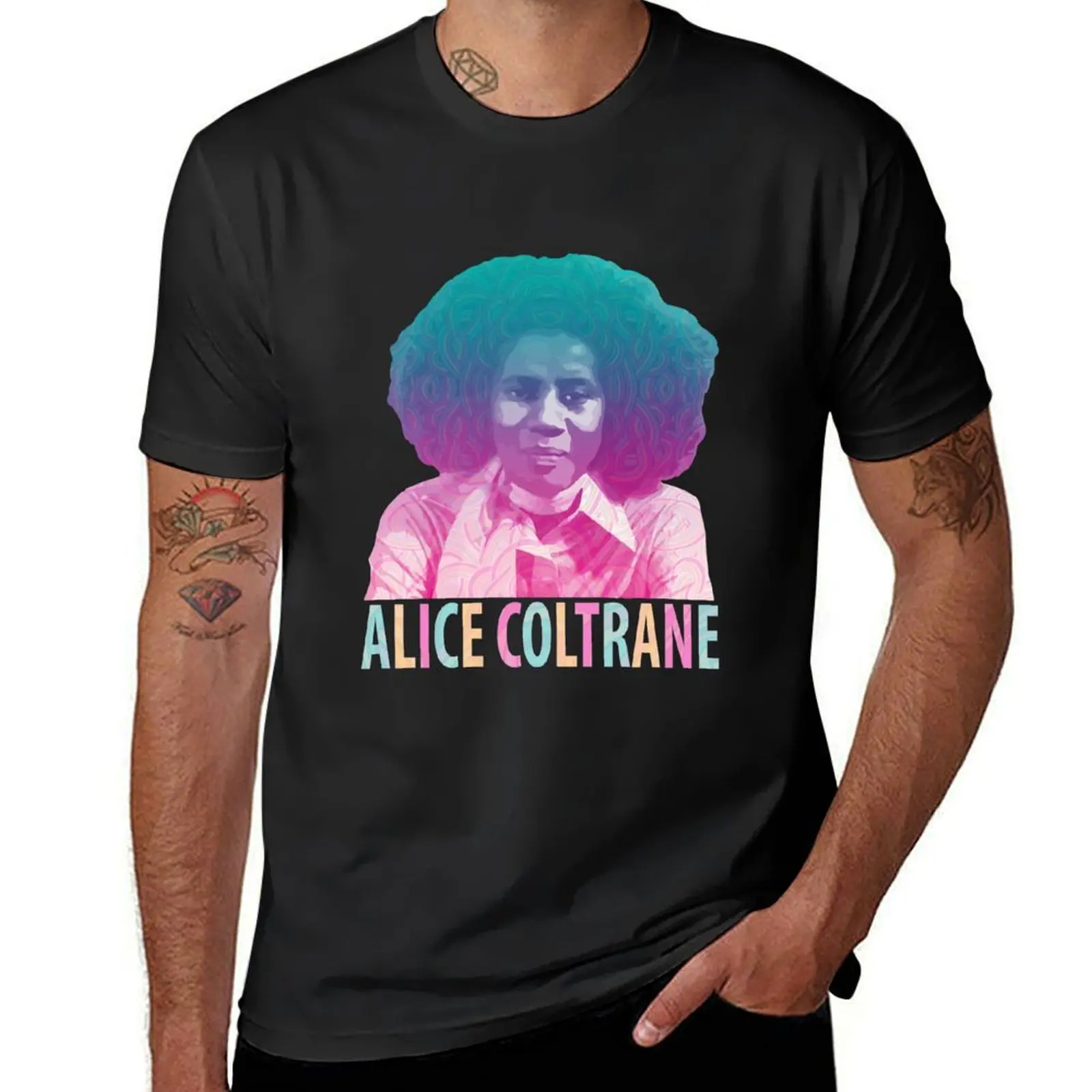 Alice Coltrane Transcendental Spiritual Jazz T-Shirt Blouse anime clothes blanks black t shirts for men