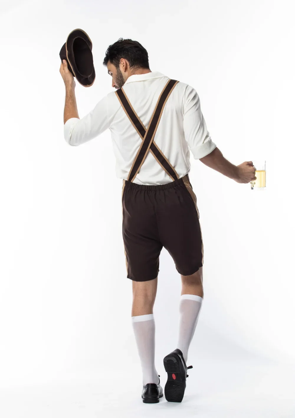 Adult Male Traditional Oktoberfest Costume Lederhosen Bavarian Octoberfest German Beer Men's Costume