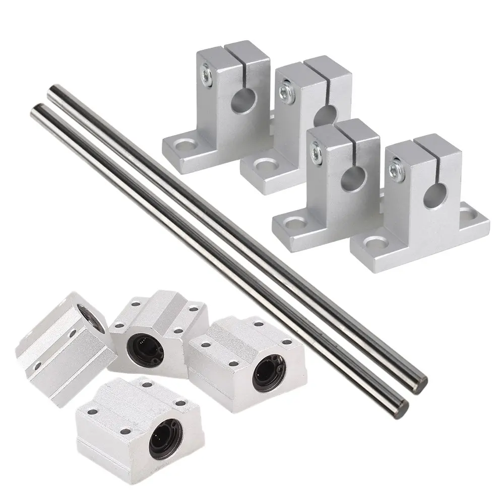 Cooking Appliances Horizontal 8Mm Dia Linear Motion Ball Bearing Slide Bushing 200Mm Linear Shaft Optical Axis With Rod Rail Sup