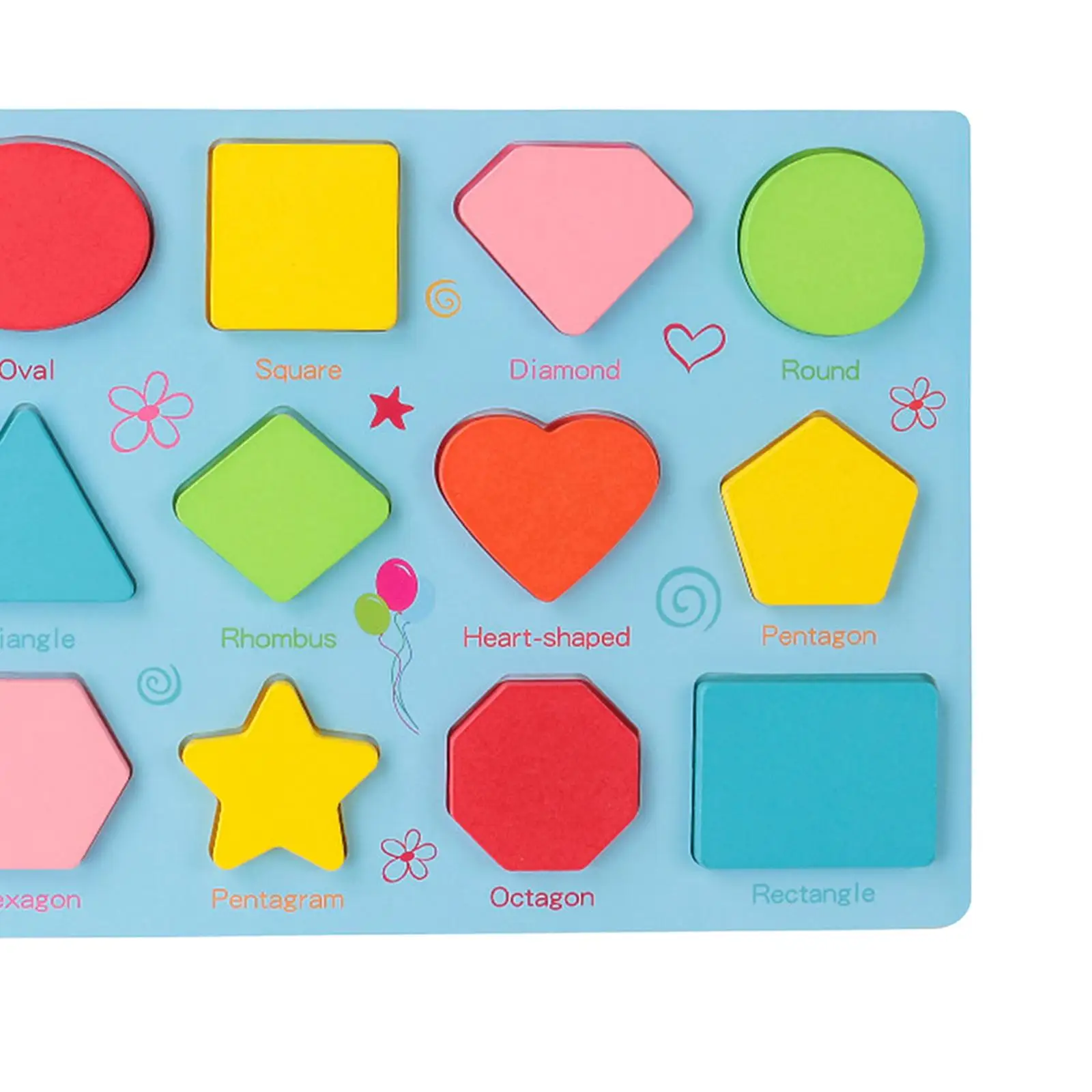 Tableau de reconnaissance numérique en bois en forme de lettre pour enfants, jouet coloré présent