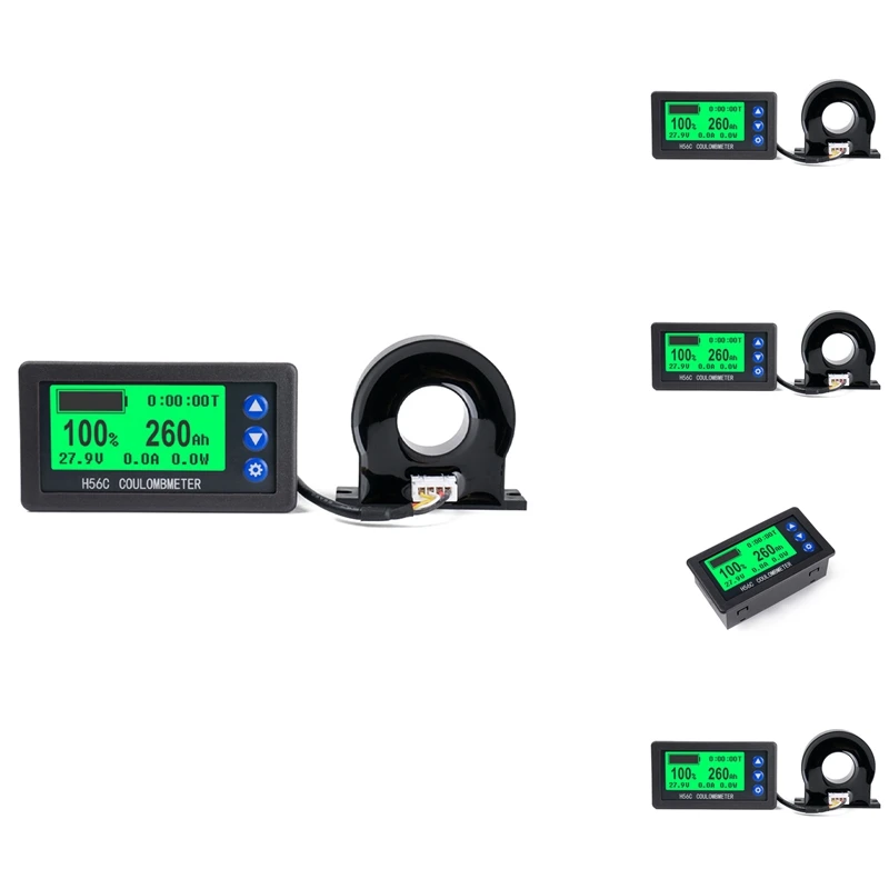 

Hot-A39R-Battery Monitor Hall Coulomb Meter DC 8-100V Lifepo4 Lead-Acid Li-Ion Lithium Capacity Power Display