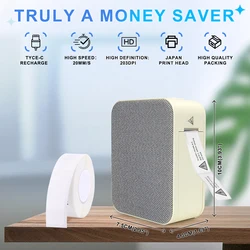 Marklife P15 slimme draagbare labelprinter Mini Pocket thermische stickermaker Zelfklevende labelprinter voor kantoor thuis