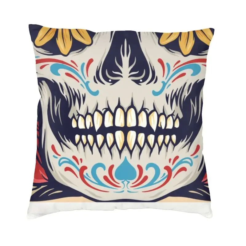 

Dia De Los Muertos День мертвых сахарный череп наволочка 40x40 украшение 3D принт декоративная подушка для гостиной двухсторонняя