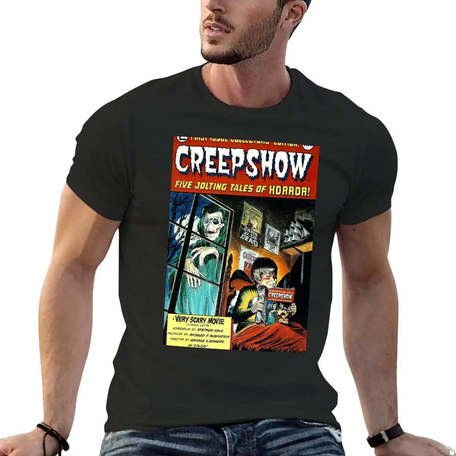 Creepshow T-Shirt basketball graphic tees custom t shirt quick-drying men t shirts high quality