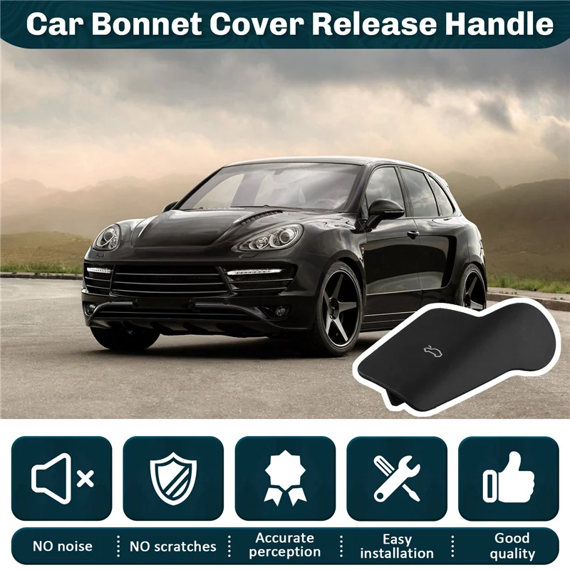 

AU28-Автомобильный передний капот, крышка двигателя, открытая ручка 4M1823533F4PK для Q7 2016+ VW Touareg Porsche Cayenne 2018+ LHD