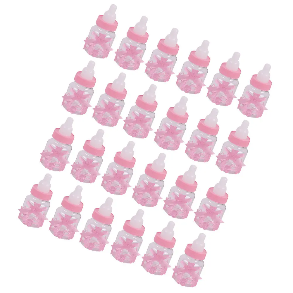 24Pcs Small Bottles Candy Box Cute Candy Container Shower Party Favors Gender Reveal Treat Boxes Party Favors Box