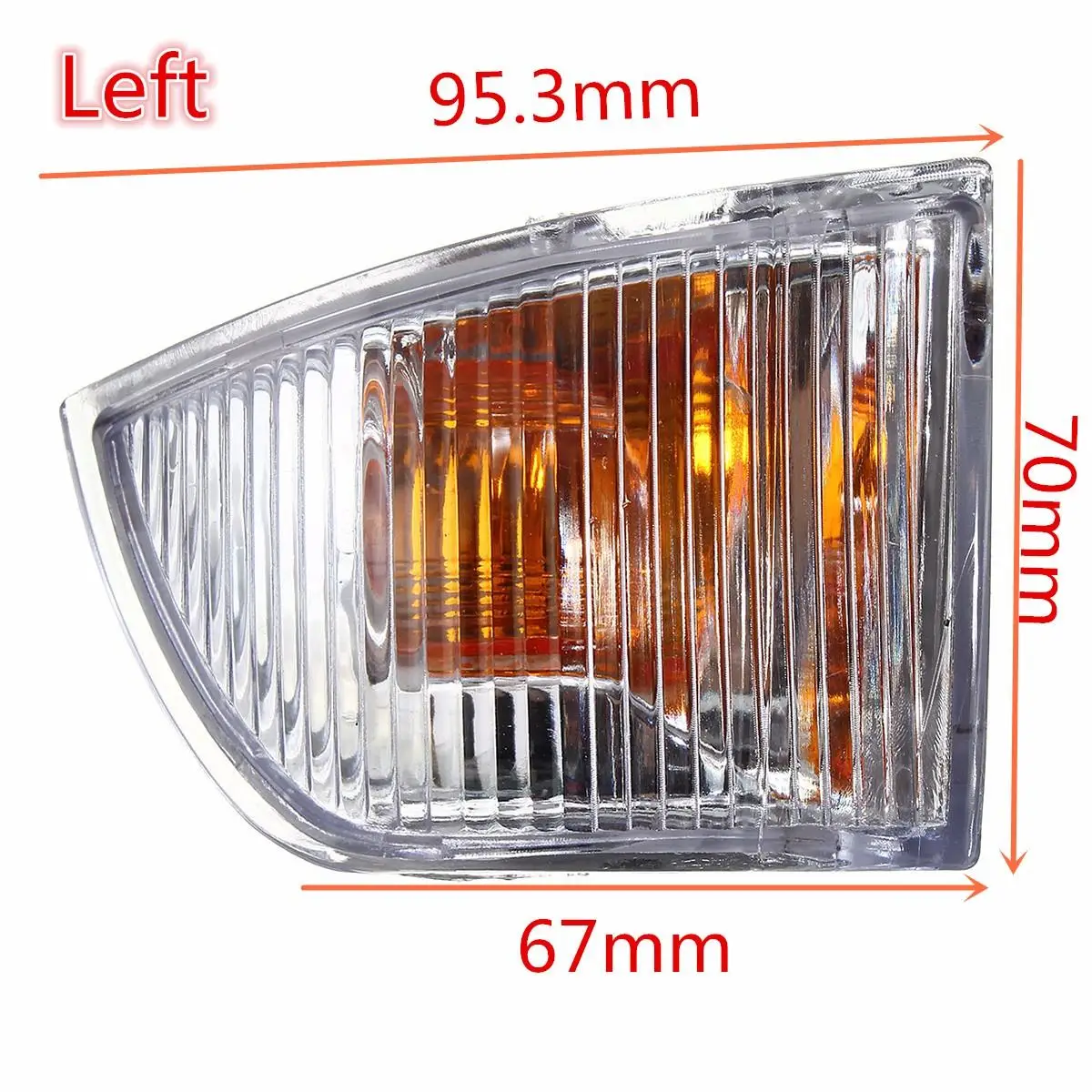 1 زوج سيارة الجناح مرآة مؤشر عدسة مصباح الجانب مرآة بدوره غطاء إشارة دون لمبات ل Iveco يوميا 2006-2011