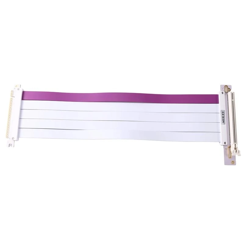 ABFM-PCIE 4.0 X16 90 Graphics Card 30AWG PE Shielded High-Speed Flexible 90 GPU Extender Cord