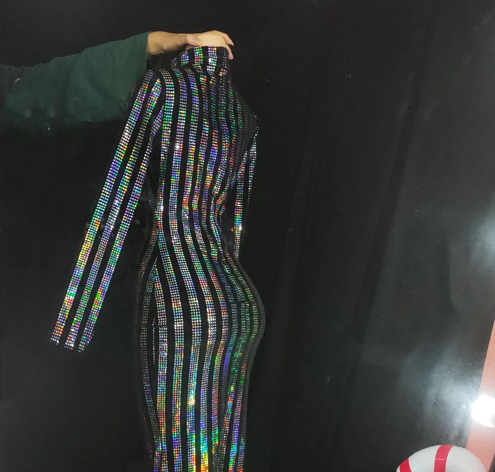 Czarny aksamit brokatowe cekiny w paski sukienka syrenka kobiety urodziny świętuj bal moda Slim Fit długie sukienki piosenkarka odzież gospodarza