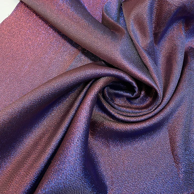 3/5/10yard Evening Party Dress Fabric Shiny Metallic Glitter Iridescent Cloth,Fashion Gradient Magic Color, By Yard, 150cm Wide
