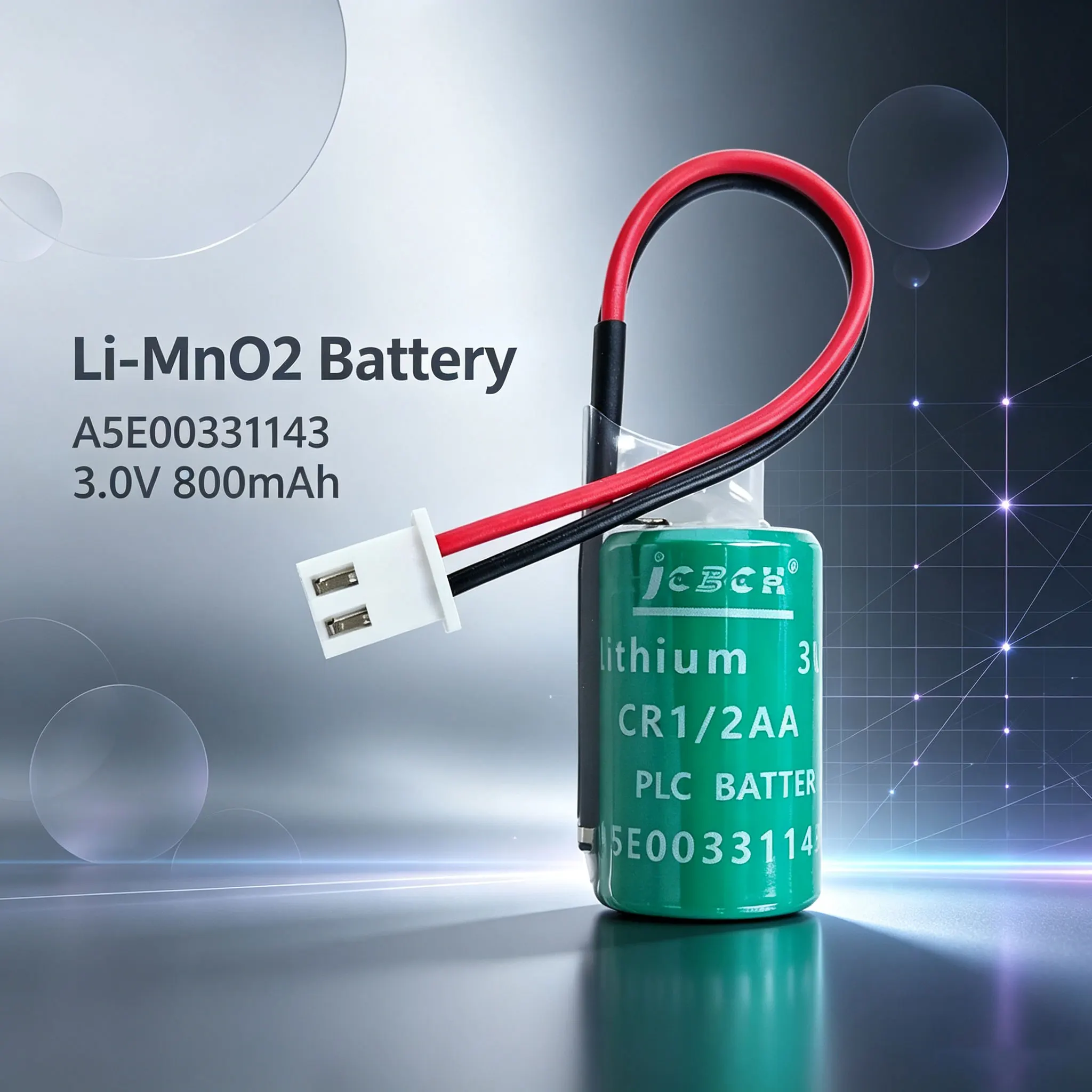 JCBCH A5E00331143 Li-MnO2 Battery 3V suitable for Siemens industrial control computer motherboard backup battery CR1/2AA