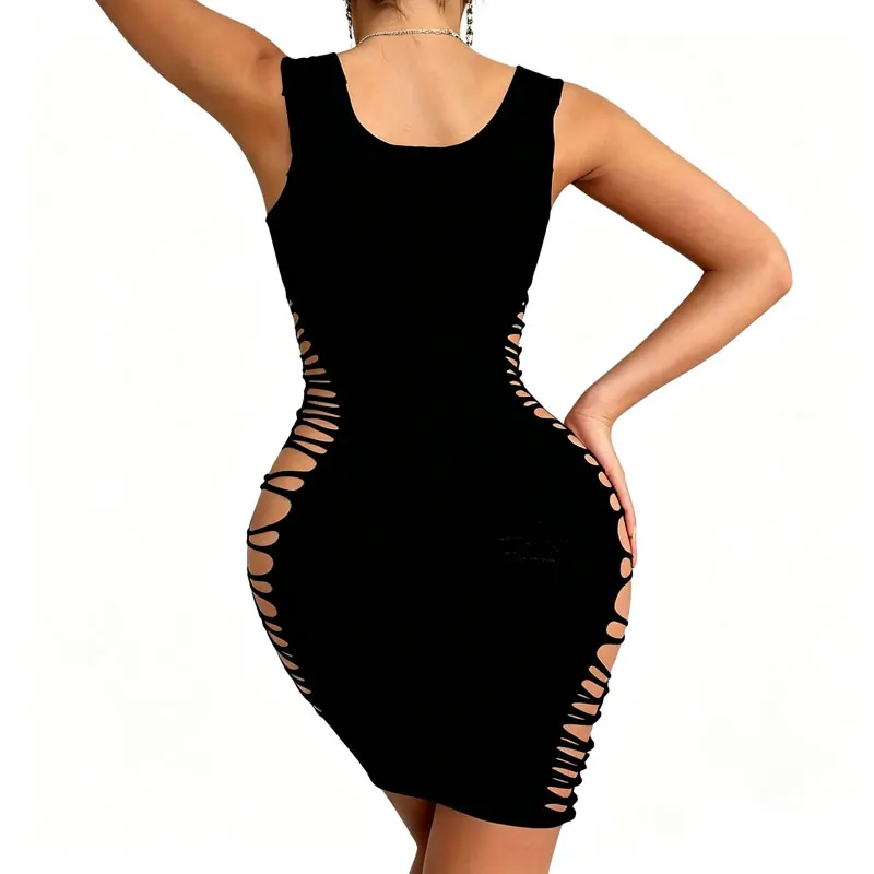 Sexy Side Hollow Out Lingerie Babydoll Underwear Chemises Teddies Sleepwear Hot Sexy Dress costume