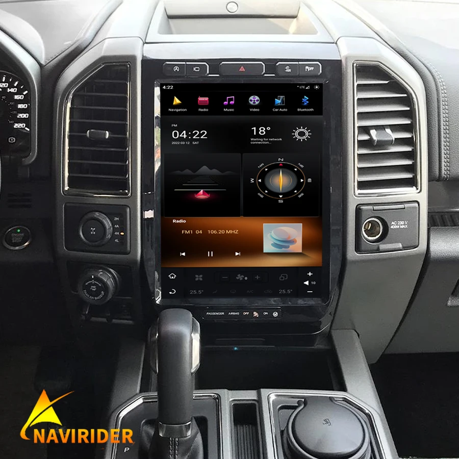 Android 11 Vertical Big Screen For Ford Raptor F150 F250 F350 F450 F650 2015 - 2019 Car Radio Multimedia Stereo Video Player GPS