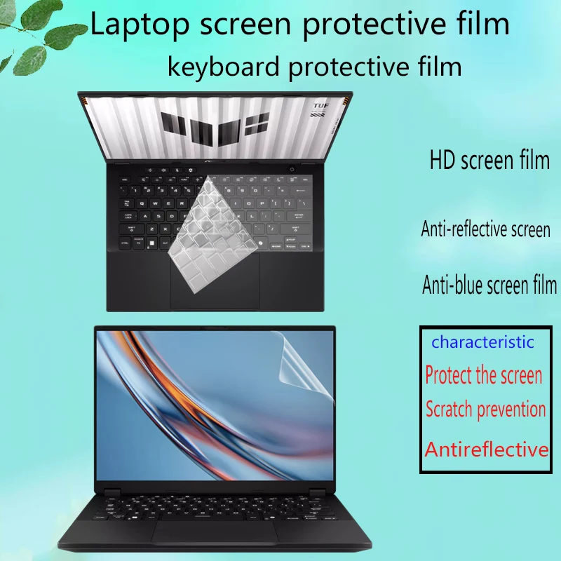 For 14inch ASUS TUF Gaming A14 2026/25-FA401GM Keyboard film notebook HD screen film privacy protection anti-peep film Tempered
