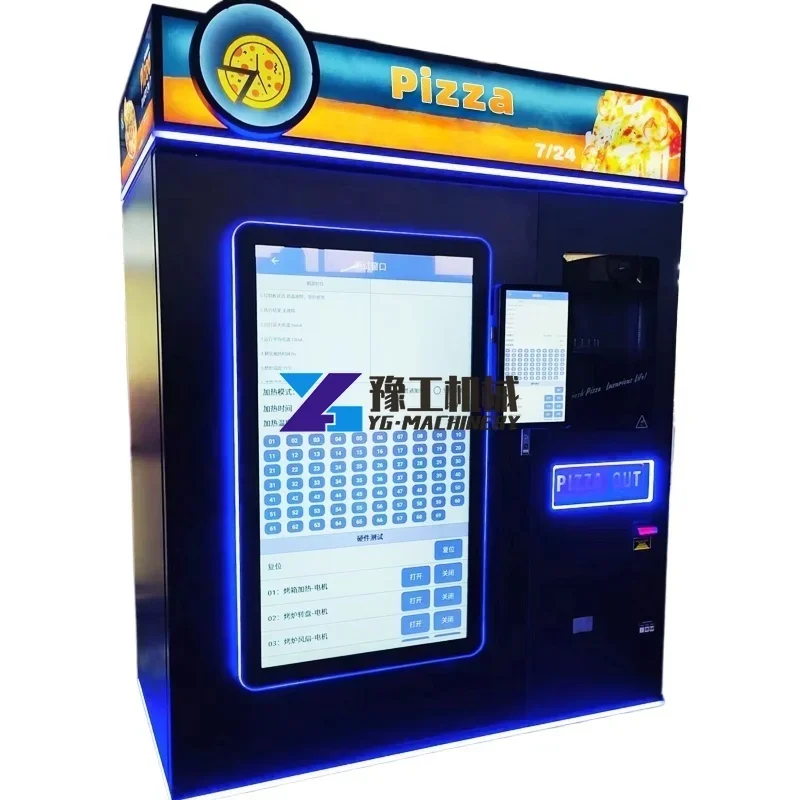 Macchina per alimenti veloci con touch screen intelligente per self-service automatica per pizza automatica commerciale all\'aperto