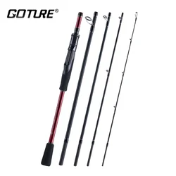 Goture MIRACLE Spinning Fishing Rod 6 Sections 2.1m 2.4m 2.7m 24T Carbon Cloth Ligthweight Durable Fishing Rod Outdoor Equipment