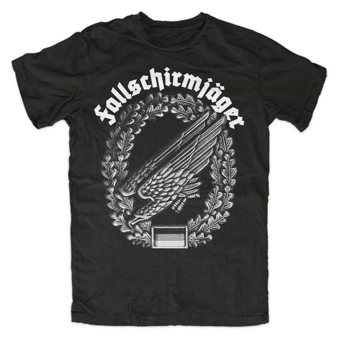 Летняя Хлопковая мужская футболка с коротким рукавом и круглым вырезом, Новая женская армейская футболка в стиле милитари бундесура, парашютника, BW, орела, бейдж, распродажа