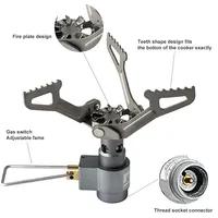 BRS Outdoor Gas Stove Mini Titanium Camping Gas Burner 25g Ultralight Stove Survival Furnace Pocket Picnic Gas Cooker BRS-3000T
