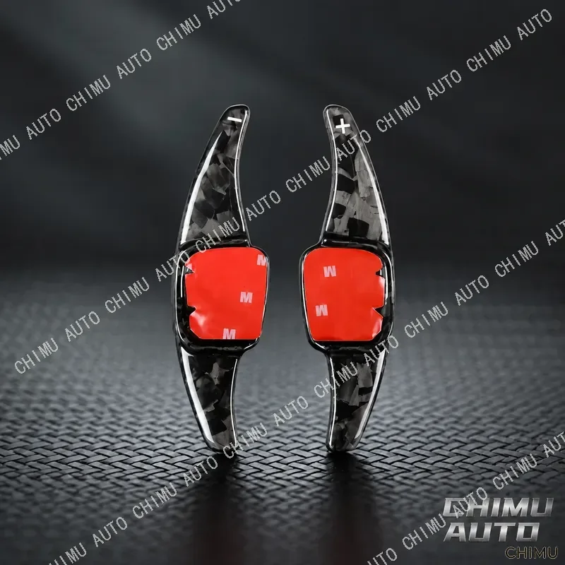 CHIMU AUTO】 Real Forged Carbon Fiber Steering Wheel Paddle Shifter for VW for Passat for CC for Touareg