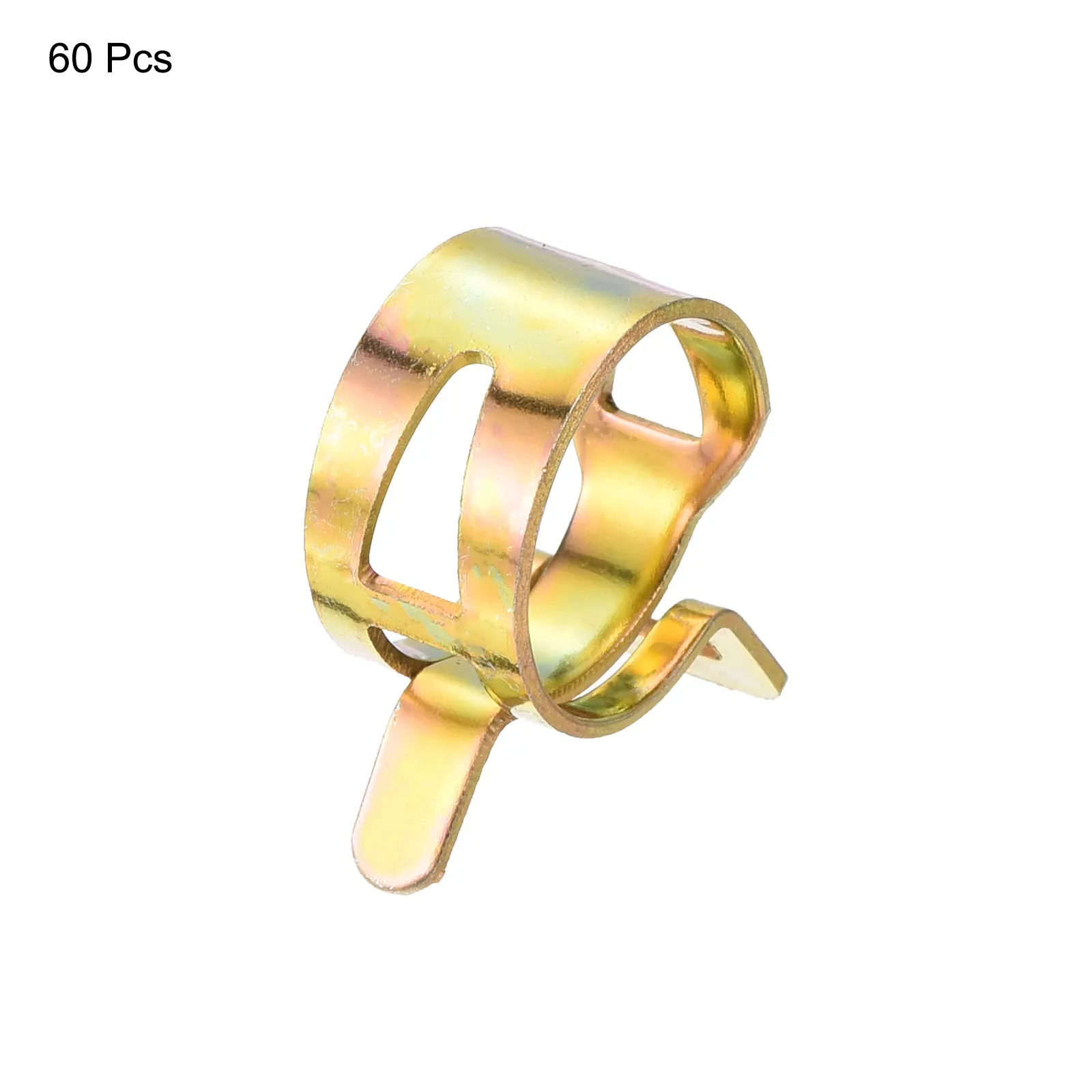 20/60Pcs Fuel Line Hose Clip Pipe Clamp 65Mn Spring Hose Clamp Reusable Optional Fuel Line Clamp Air Tube Clamps for ID 5mm-16mm
