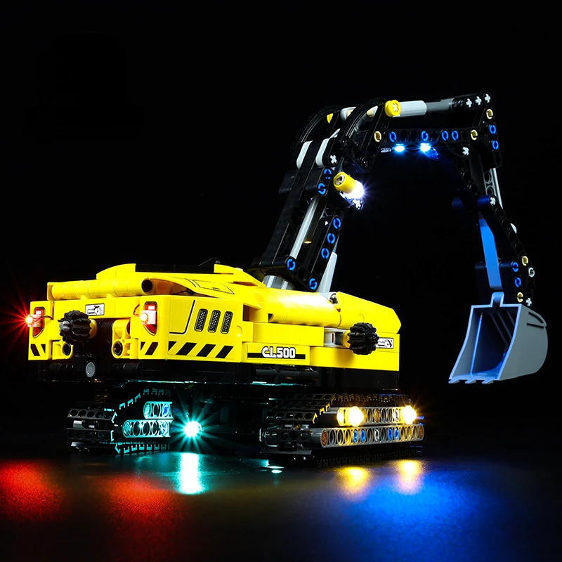 No Building Blocks Lamp Lighting for Heavy-Duty Excavator 42121 DIY Toys Gift Only Lighting Set