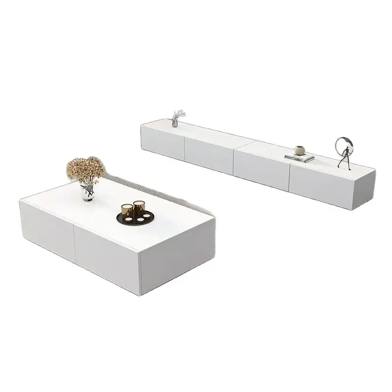 Modern Simple TV Cabinet Living Room Floor Storage Unit Audio Visual Console Small Apartment Household Locker Media Stand