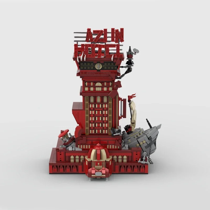 well-designed H-hotel show scene diorama bricks fans display blocks creative building moc architecture unique klocki