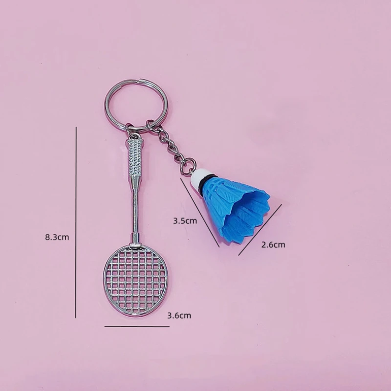 Badminton Model Keychain Creativity Bag Pendent Shuttlecock Souvenirs Prize Car Ornament Key Jewelry Accessories Gift for Friend