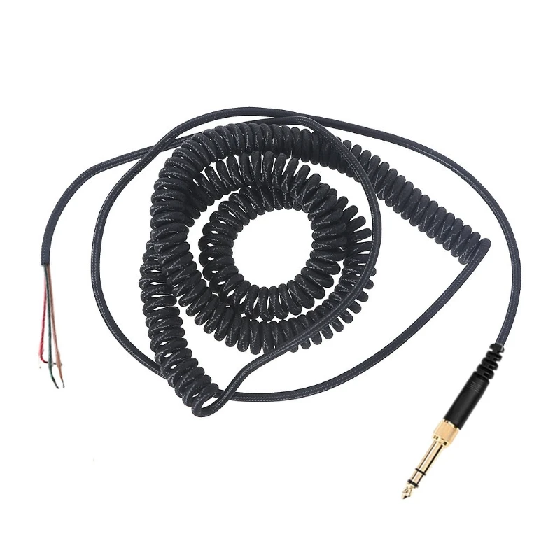 Spring Coiled Repair DJ Cord Cable Replacement for ATH-M50 ATH-M50s MDR-7506 7509 V6 V600 V700 V900 7506 Headphones