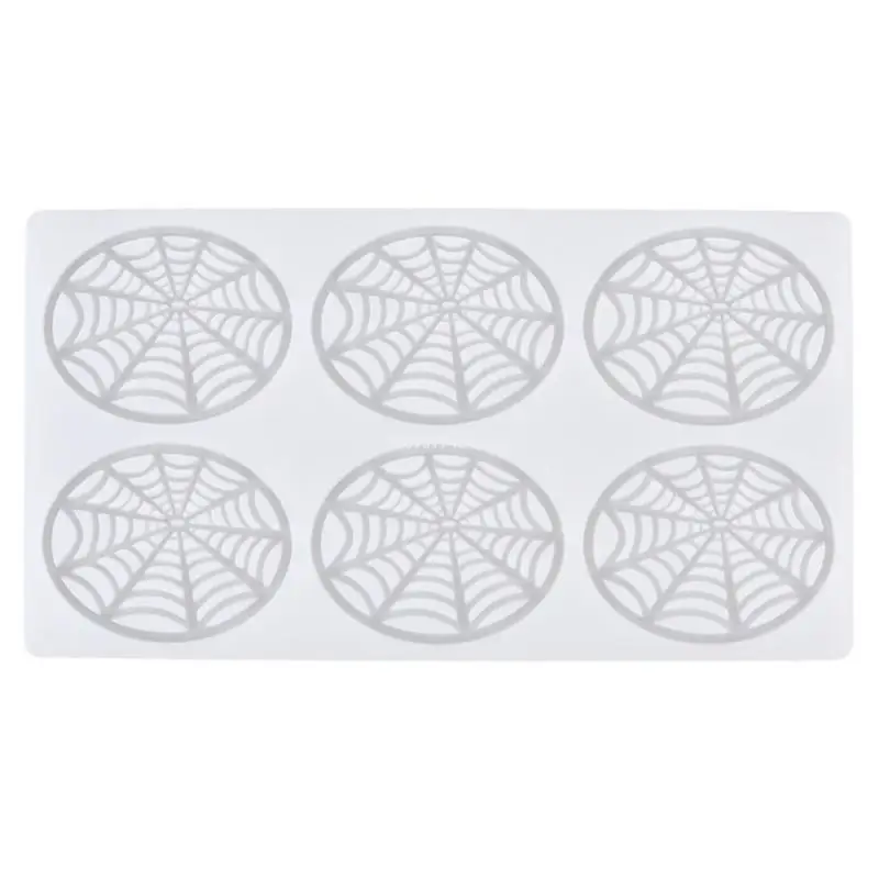 

Halloween Silicone Mold Spiders Web Cake Modules Mold Decorating Tool Dessert Fondant Mold DIY Baking Tool