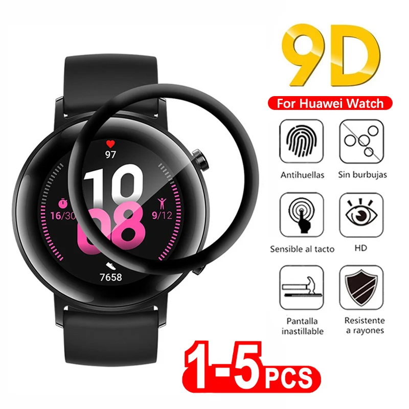 Full Curved Screen Protector For Huawei Watch Fit 2 ES GT 2E 3 Pro Runner 9D Curved Edge Protective Film For Honor Watch Magic 2